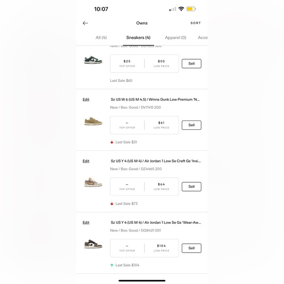 2022 Air Jordan 1 low SE GS ‘Wear-Away-Tan’. Size US size Y 4. Women’s 6. - Picture 11 of 12